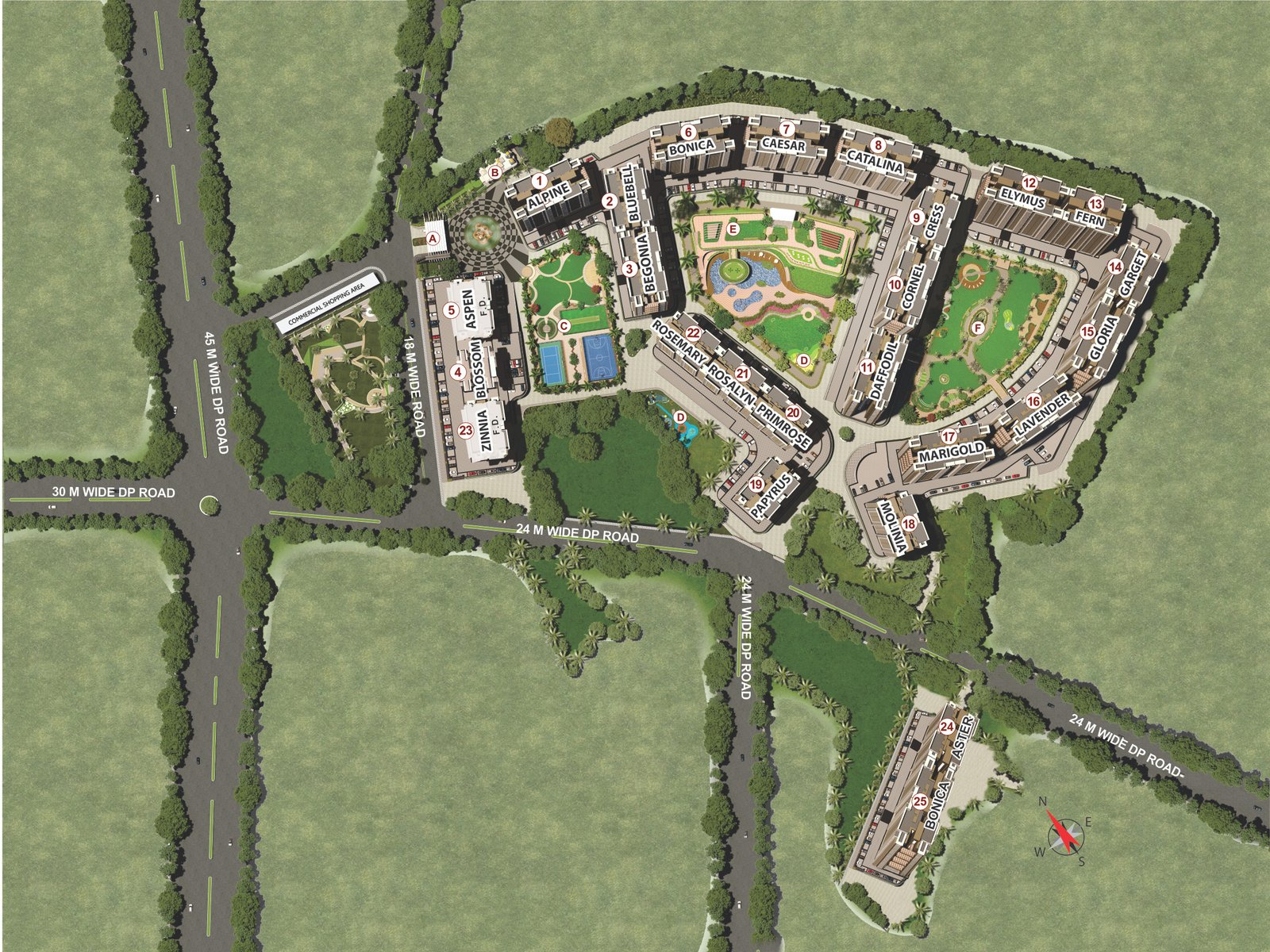 Anantam City, Dombivli(E) Elevation location